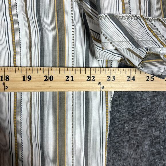 Kuhl Shirt Mens Large Striped Short Sleeve Button Front Suncel Hiking - Picture 4 of 6